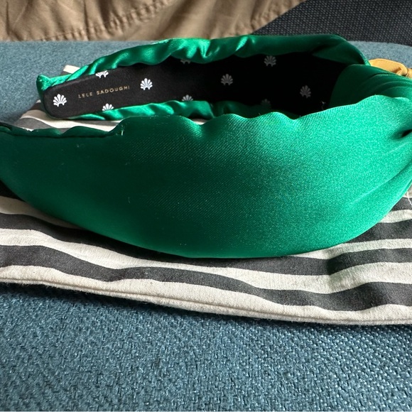 Lele Sadoughi Green Silk headband - Picture 2 of 6